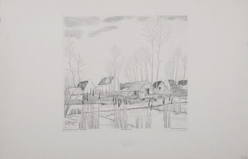 Jean-Emile Laboureur - Le marchand d'anguilles (Grande Brière), 1932 - Image 2