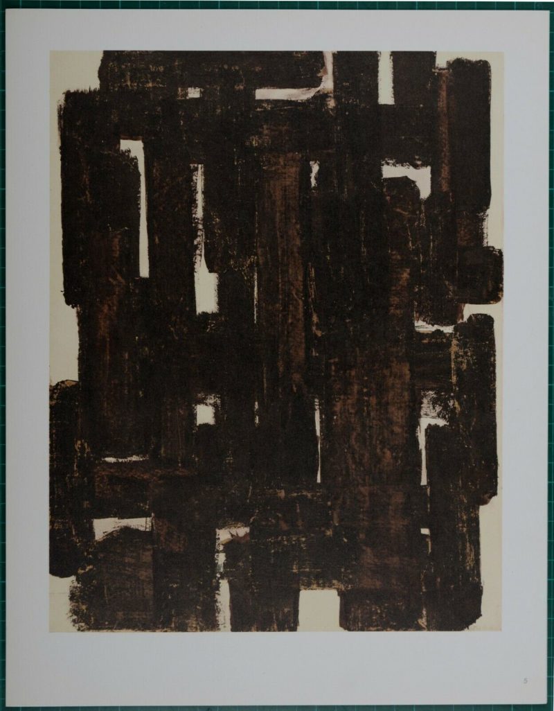 Pierre Soulages - Composition #5, 1962 – Image 2