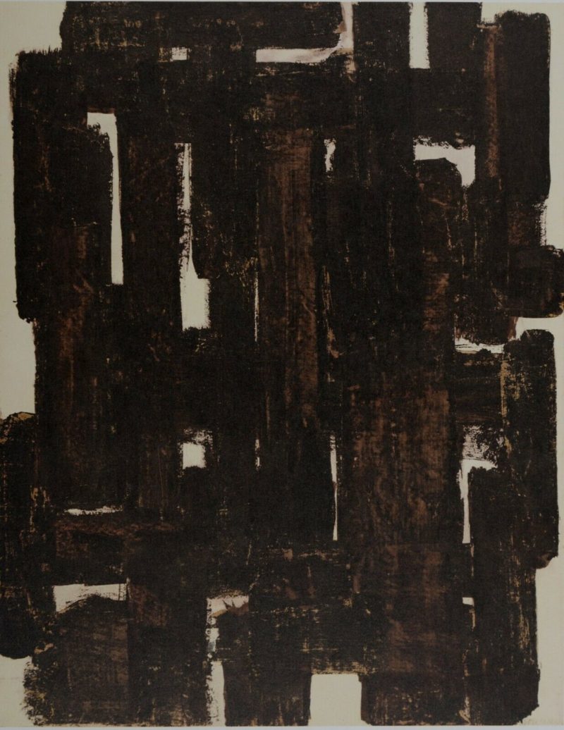 Pierre Soulages - Composition #5, 1962 – Image 3