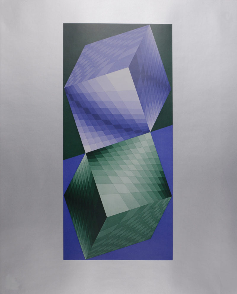 Victor Vasarely (After) - Hat VI, 1974  - Image 2