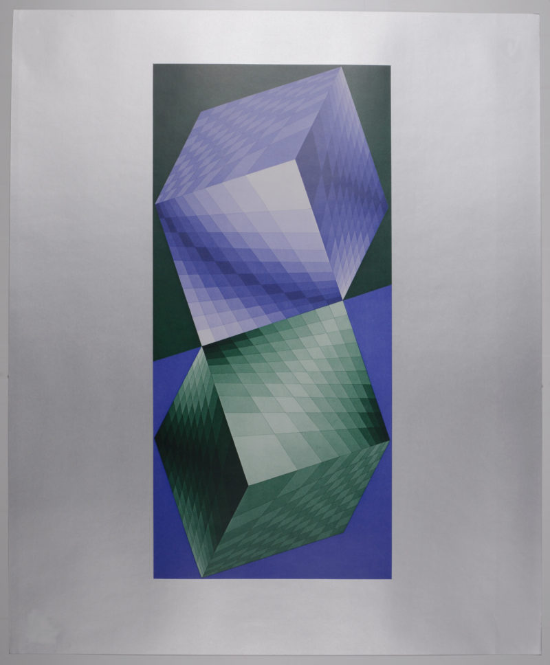Victor Vasarely (After) - Hat VI, 1974  - Image 3