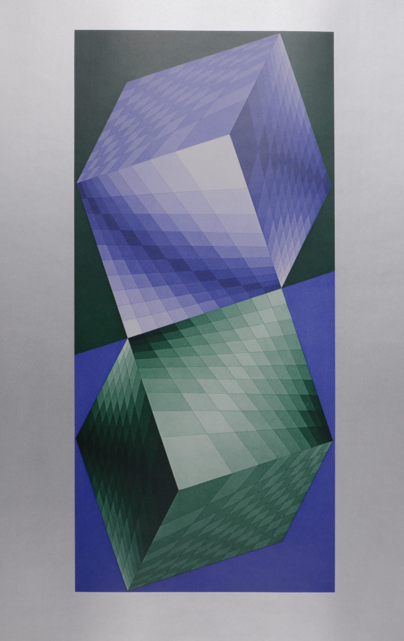 Victor Vasarely (After) - Hat VI, 1974  - Image 4