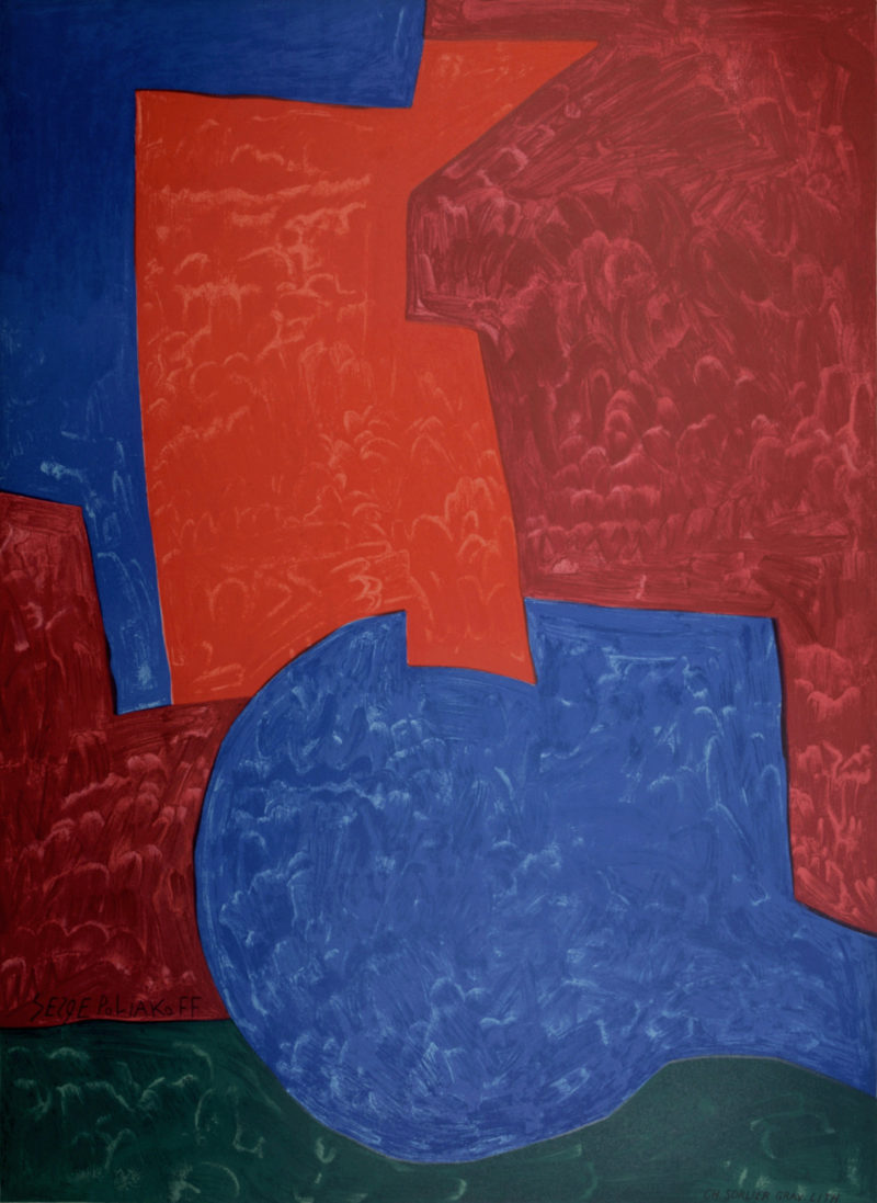 Serge Poliakoff (After) - Composition in Red, Blue and Green, 1975 - Image 2