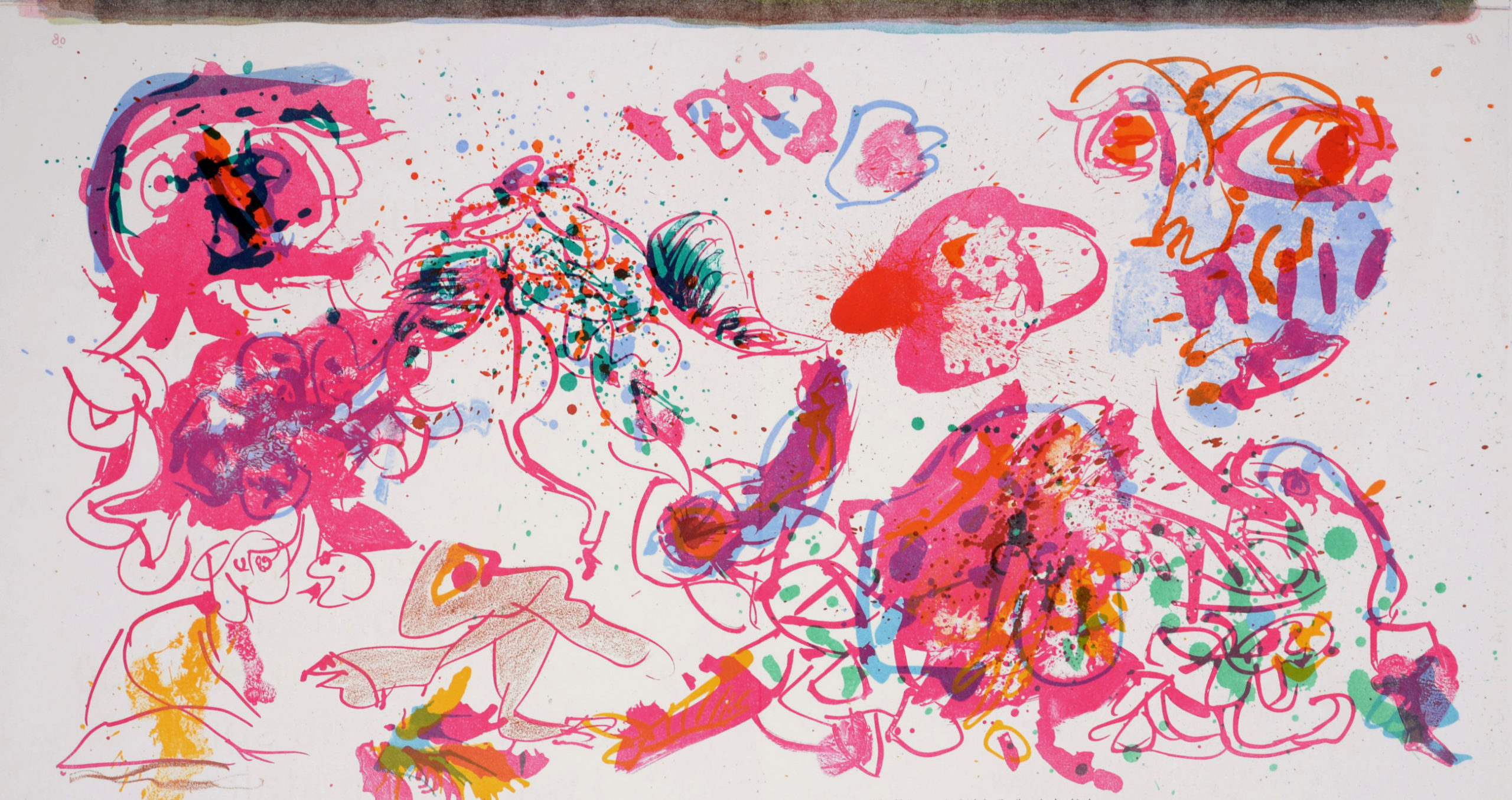 Pierre Alechinsky : One Cent life, 1964