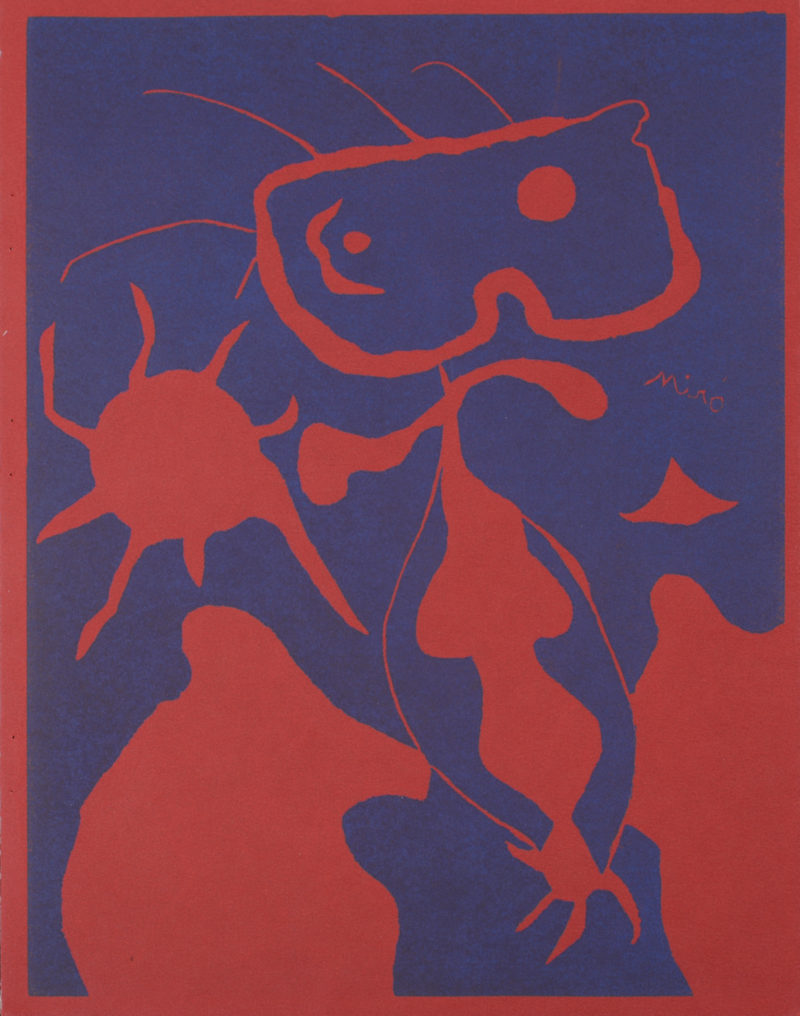 Joan Miro : Femme avec soleil rouge, 1959 – Image 2