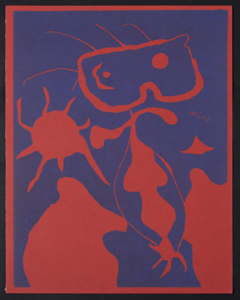 Joan Miro : Femme avec soleil rouge, 1959 – Image 3