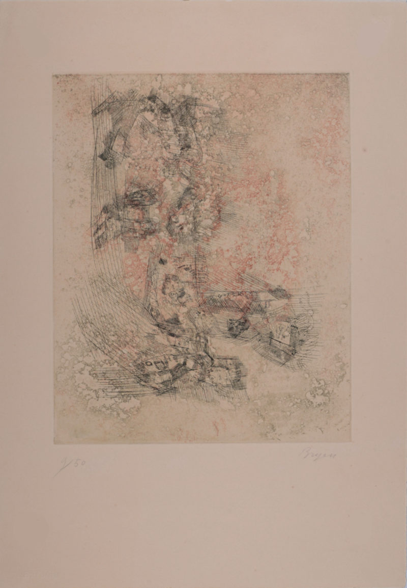 Camille Bryen - Composition, 1967 - Hand signed! - Image 2