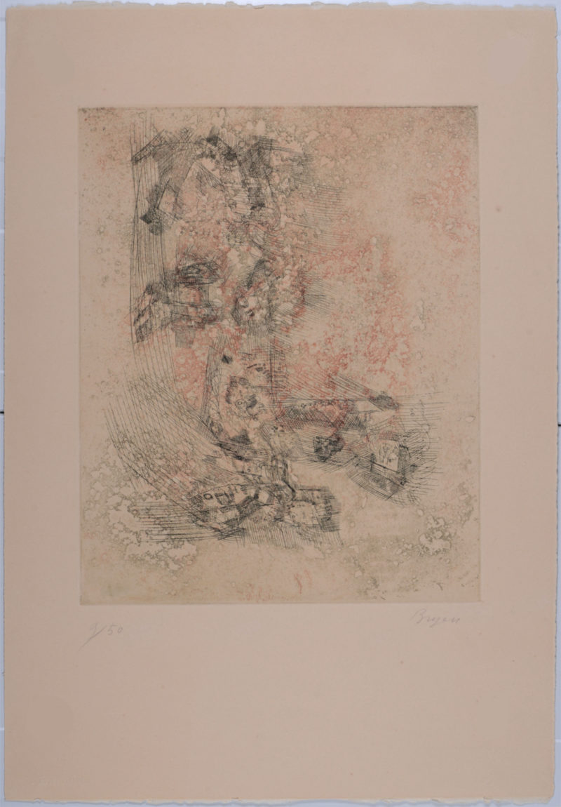 Camille Bryen - Composition, 1967 - Hand signed! - Image 3