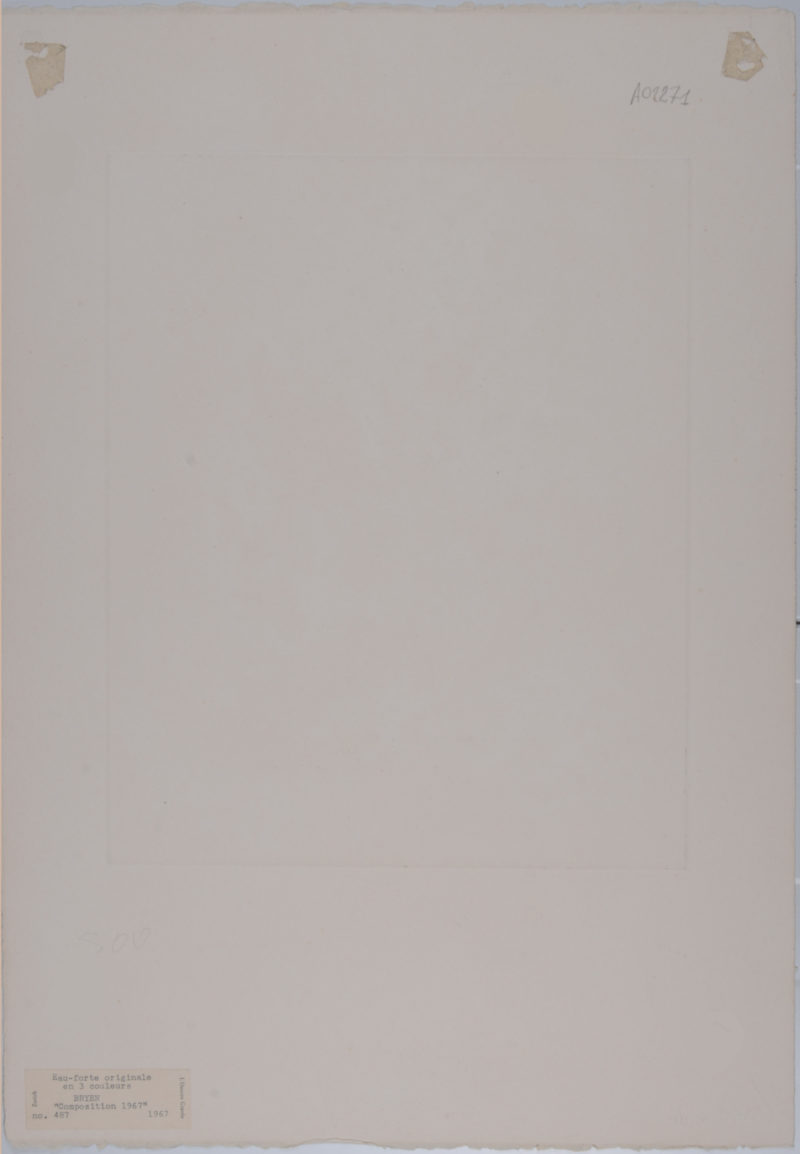 Camille Bryen - Composition, 1967 - Hand signed! - Image 6