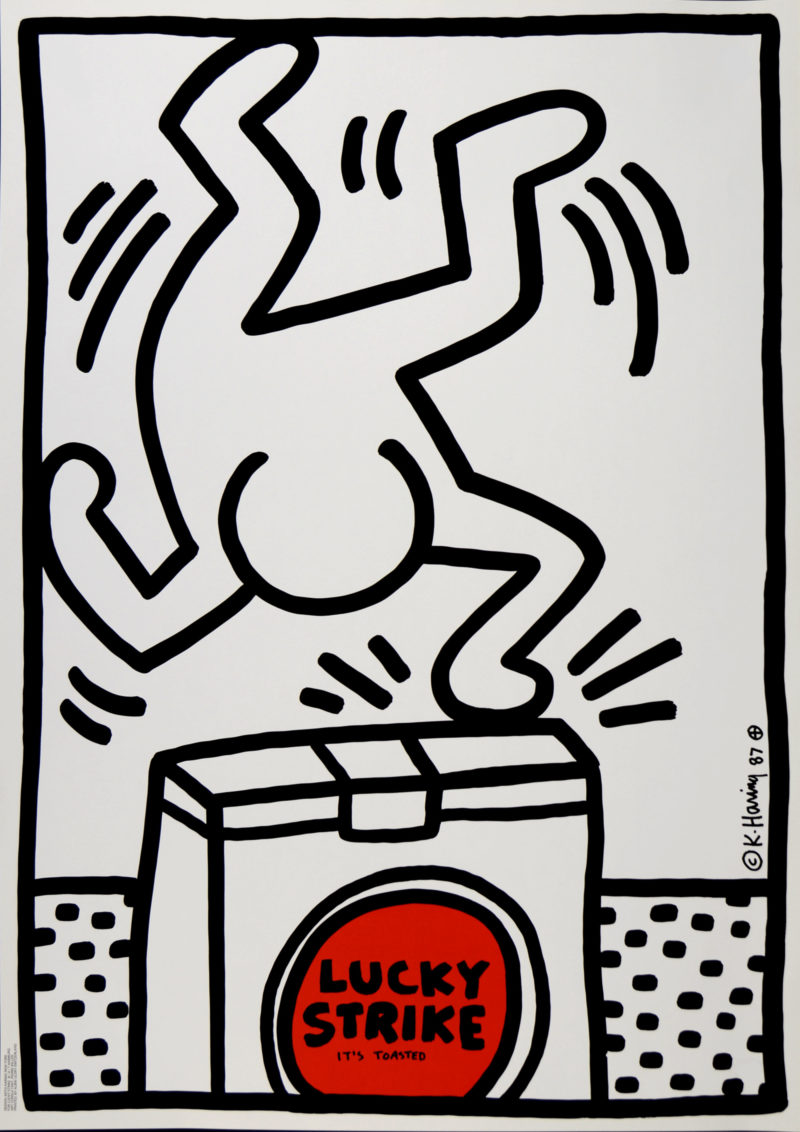 Keith Haring - Lucky Strike (#A), 1987 - Very large! - Image 2