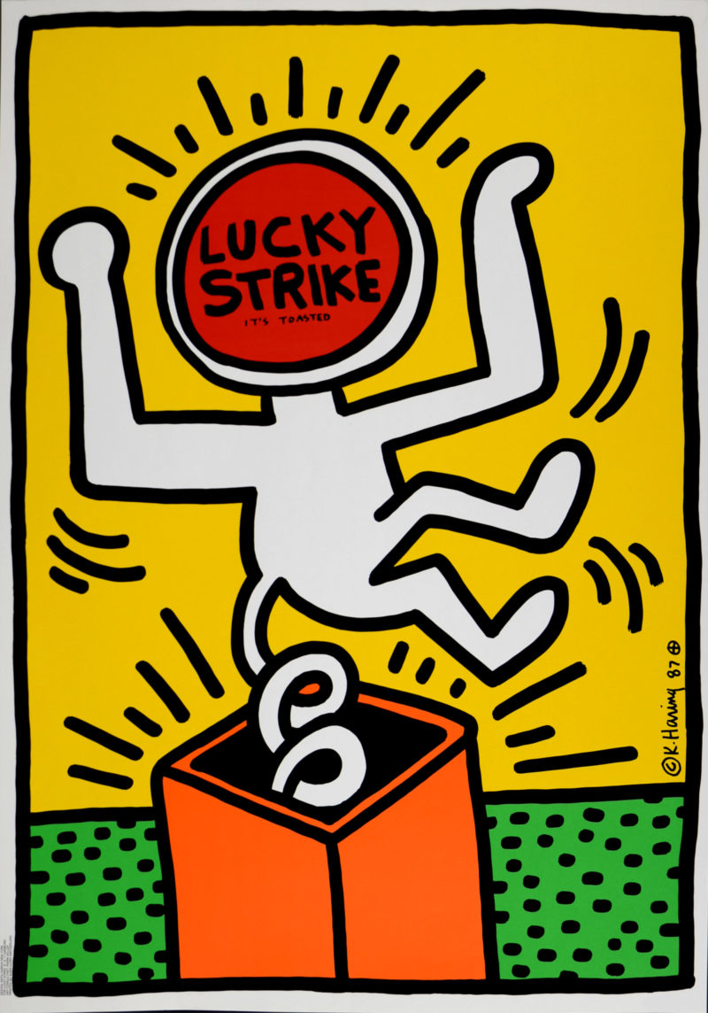 Keith Haring - Lucky Strike (#B), 1987 - Very large! - Image 2