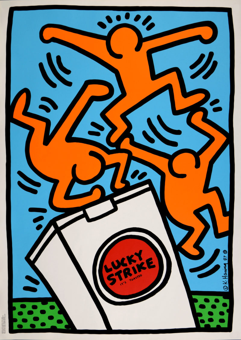 Keith Haring - Lucky Strike (#C), 1987 - Very large! - Image 2