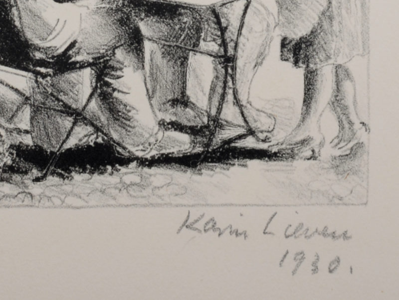 Karin Lieven - Au café, 1930 - Hand signed! - Image 4