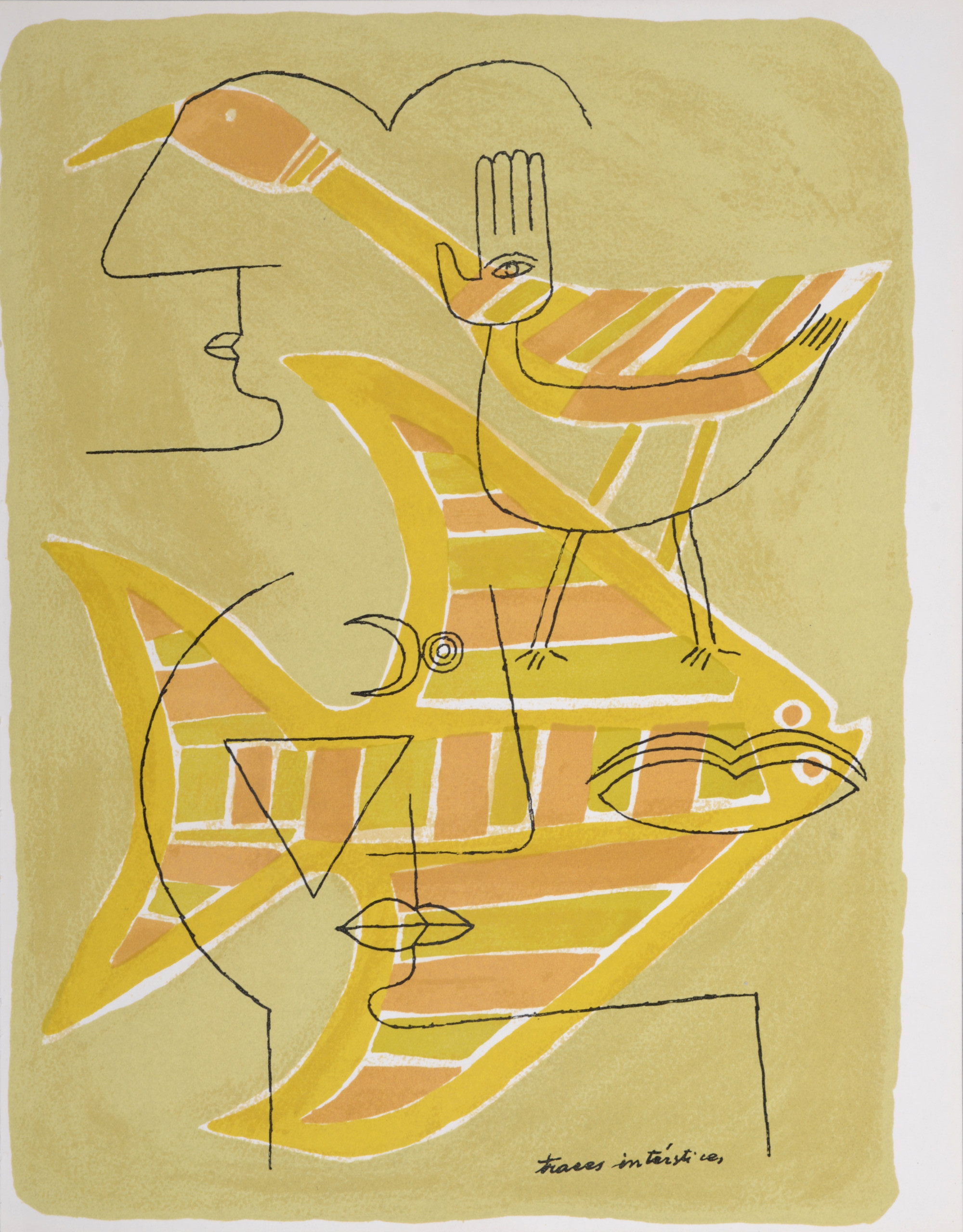 Victor Brauner -Traces interstices 1963 – Image 2