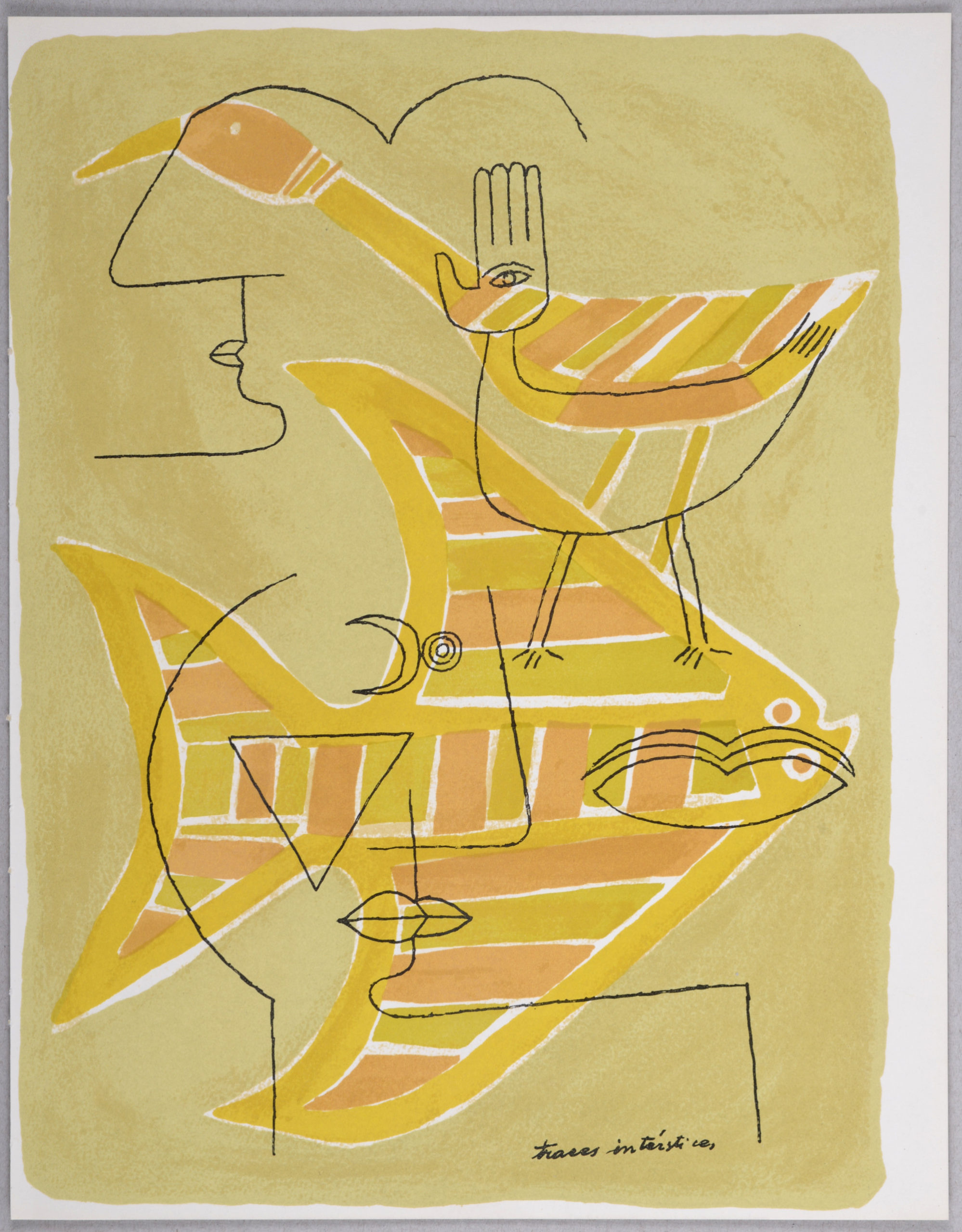 Victor Brauner -Traces interstices 1963 – Image 3
