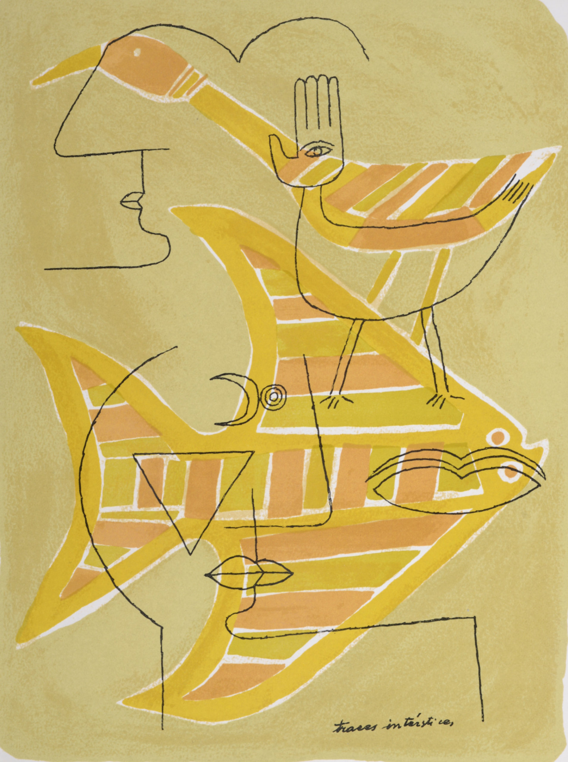 Victor Brauner -Traces interstices 1963