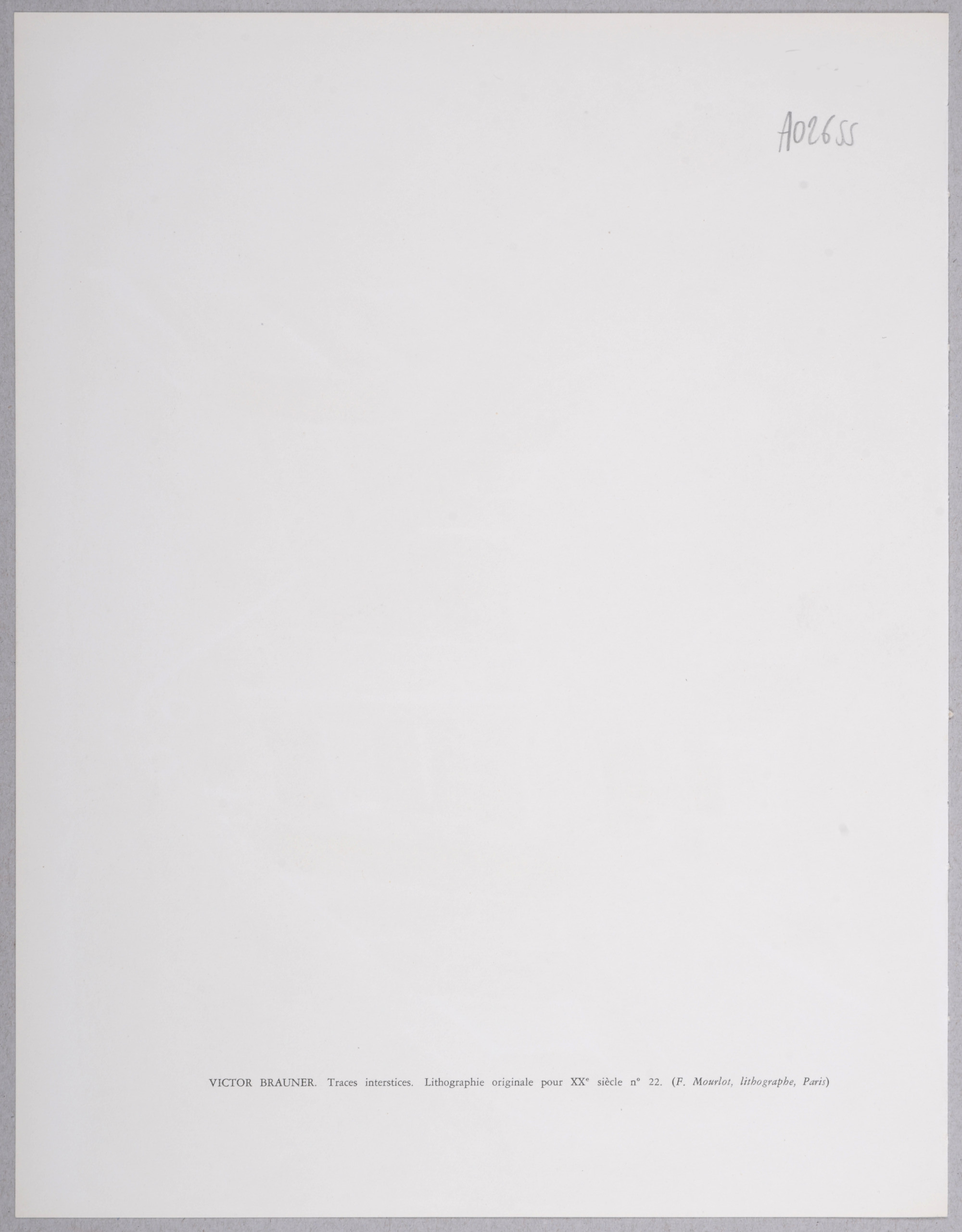 Victor Brauner -Traces interstices 1963 – Image 5