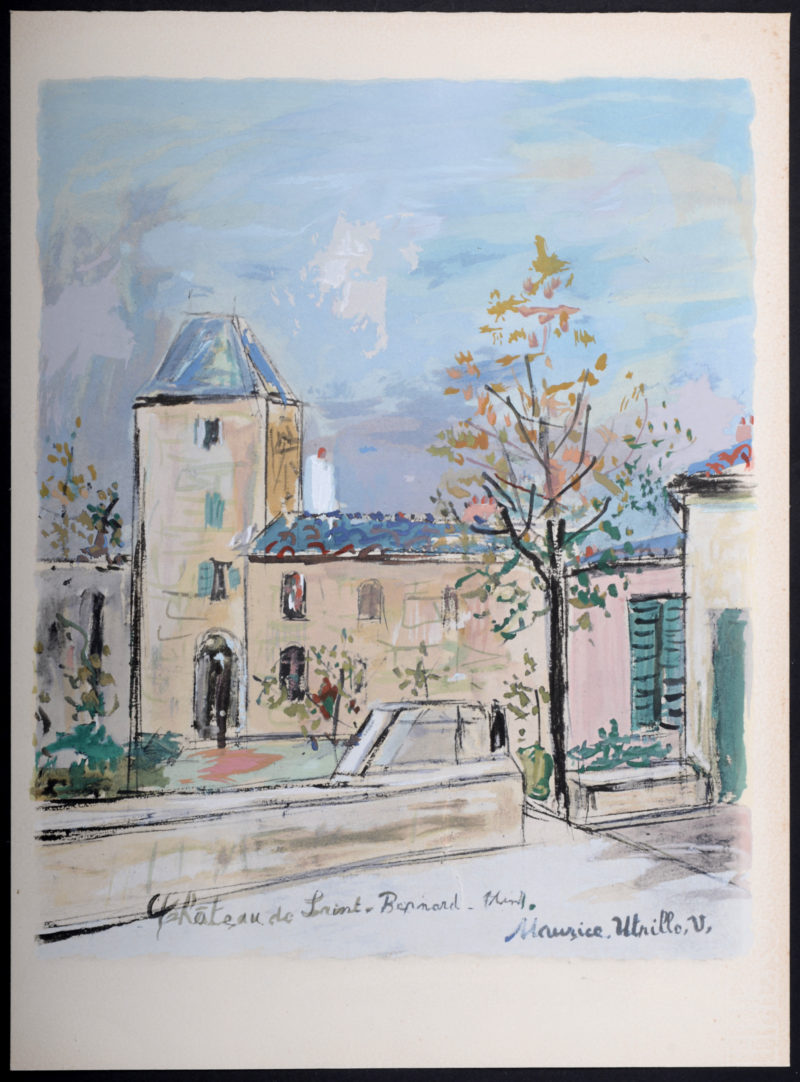 Maurice Utrillo - Château de Saint-Bernard dans l'Ain, 1950 – Image 3