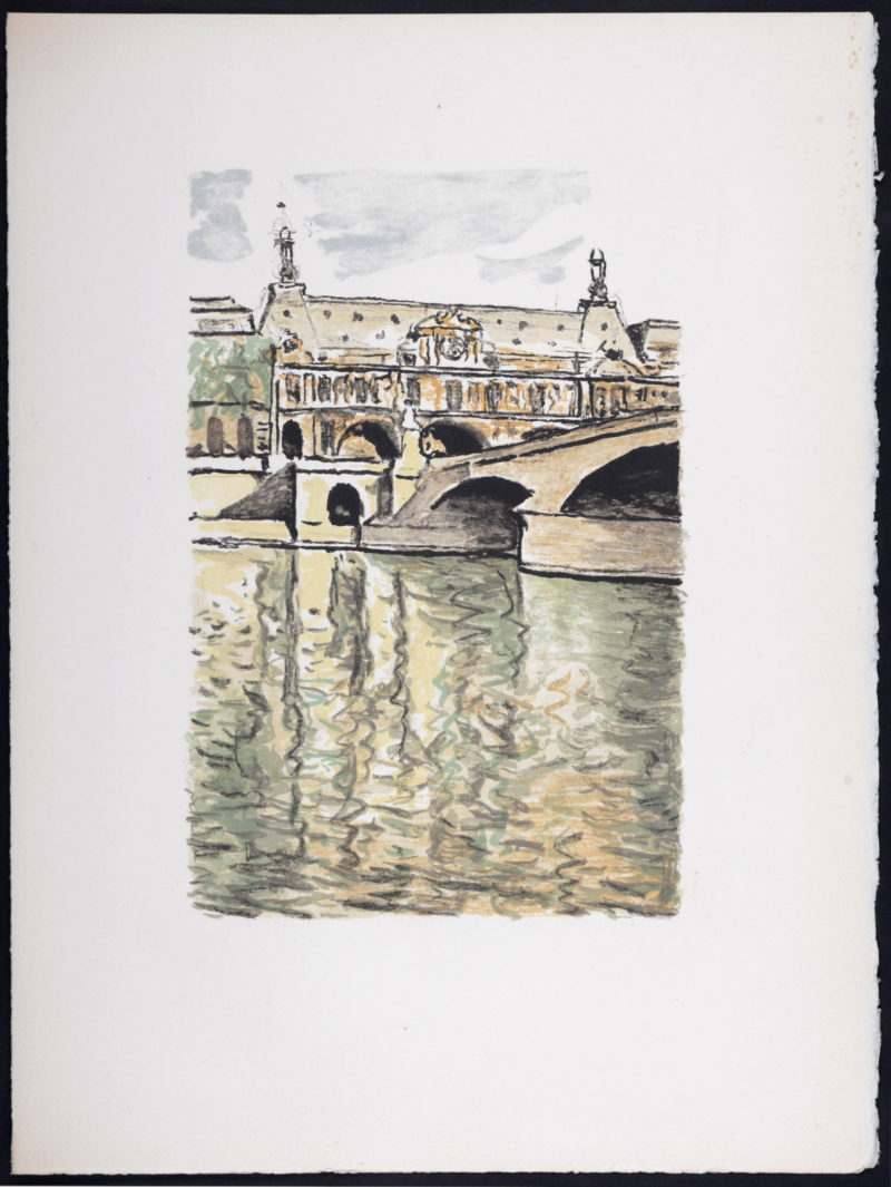 Albert Marquet - Le pont du Carrousel et le Louvre - Rhapsodie Parisienne, 1950 - Image 3