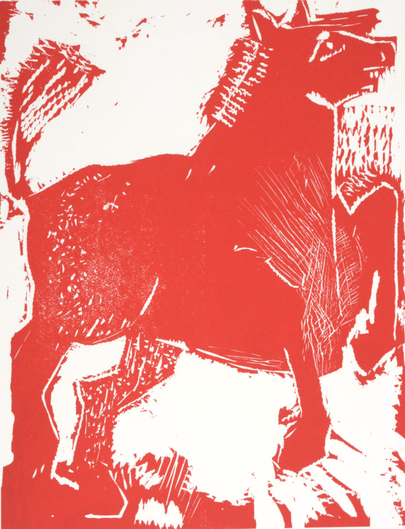 Bernard Lorjou - Le Cheval, 1965