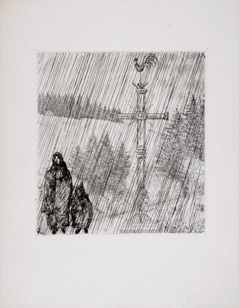 Jean Emile Laboureur - Bretagne : Promenade au calvaire, 1946 - Image 2