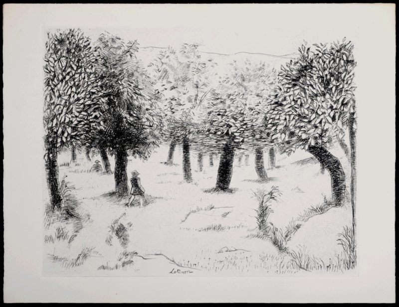 Robert Lotiron - Promenade sous les arbres, 1946 - Image 3