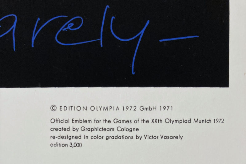 Victor Vasarely - Olympia, 1971 - Grande sérigraphie ! – Image 6