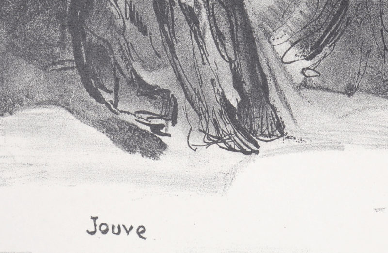 Paul Jouve - Singes assis et marabout, 1934. - Image 5