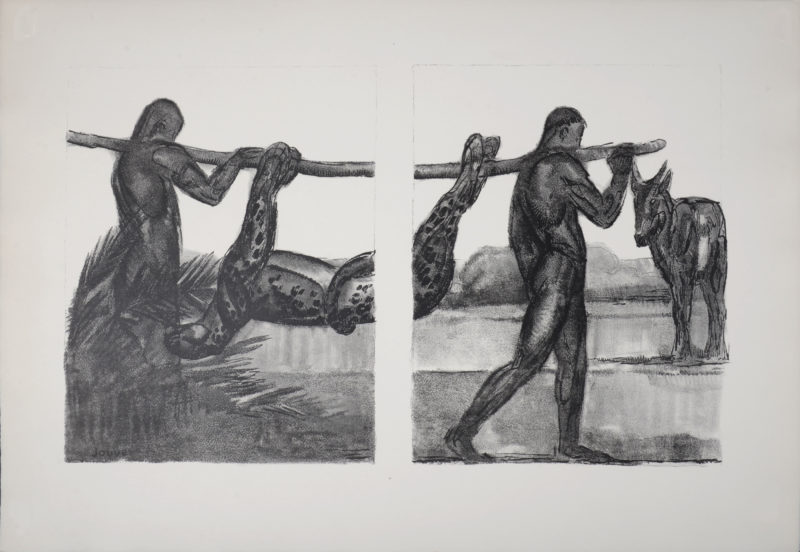 Paul Jouve - La chasse à la panthère, 1934. - Image 2