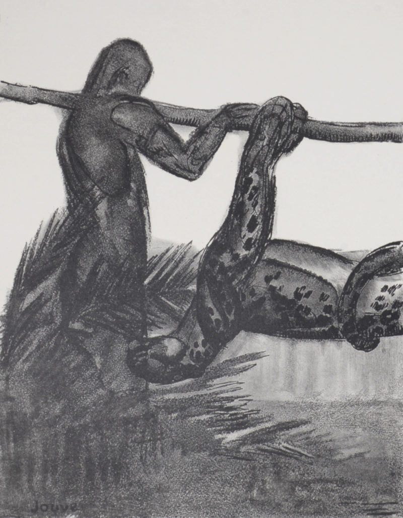 Paul Jouve - La chasse à la panthère, 1934. - Image 4