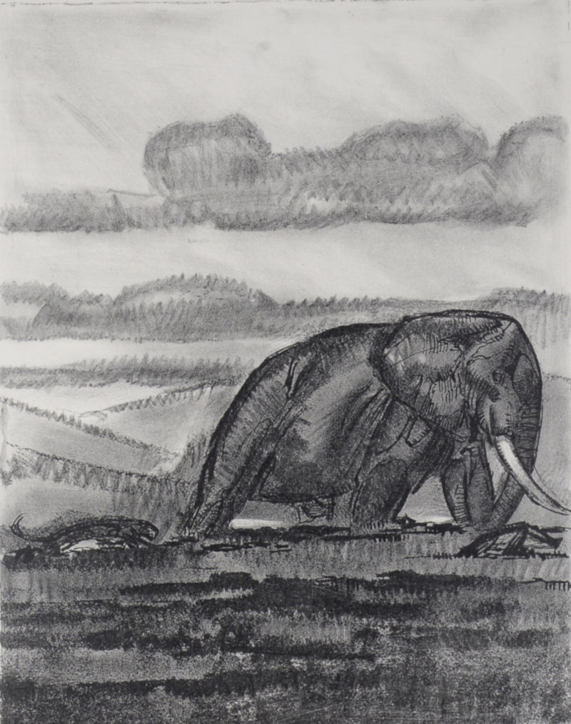 Paul Jouve - La chasse à l'éléphant, 1934. – Image 4