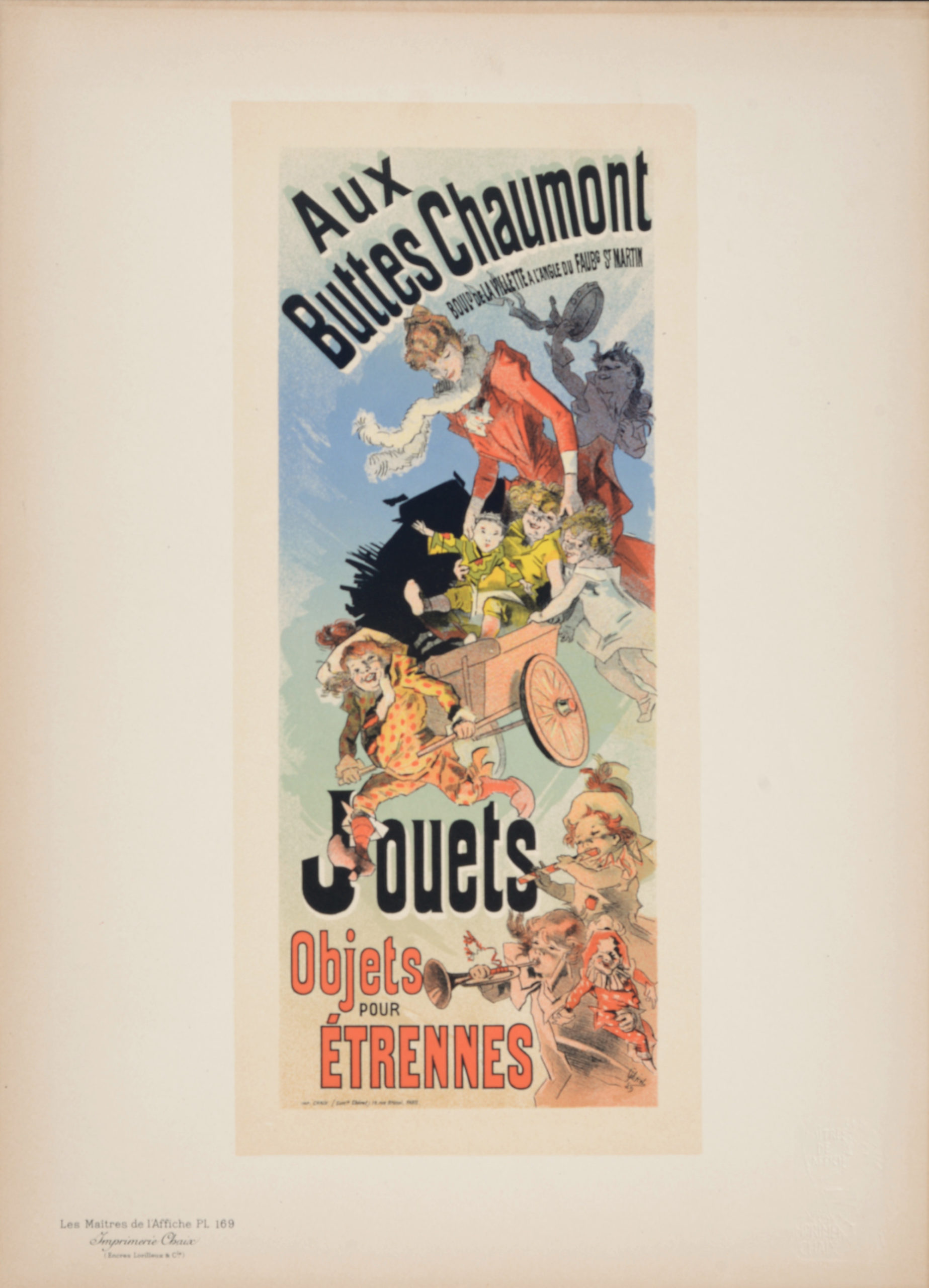 Jules Chéret Les Maîtres de l’Affiche Aux Buttes Chaumont Jouets, 1898 Nouvelle Compagnie
