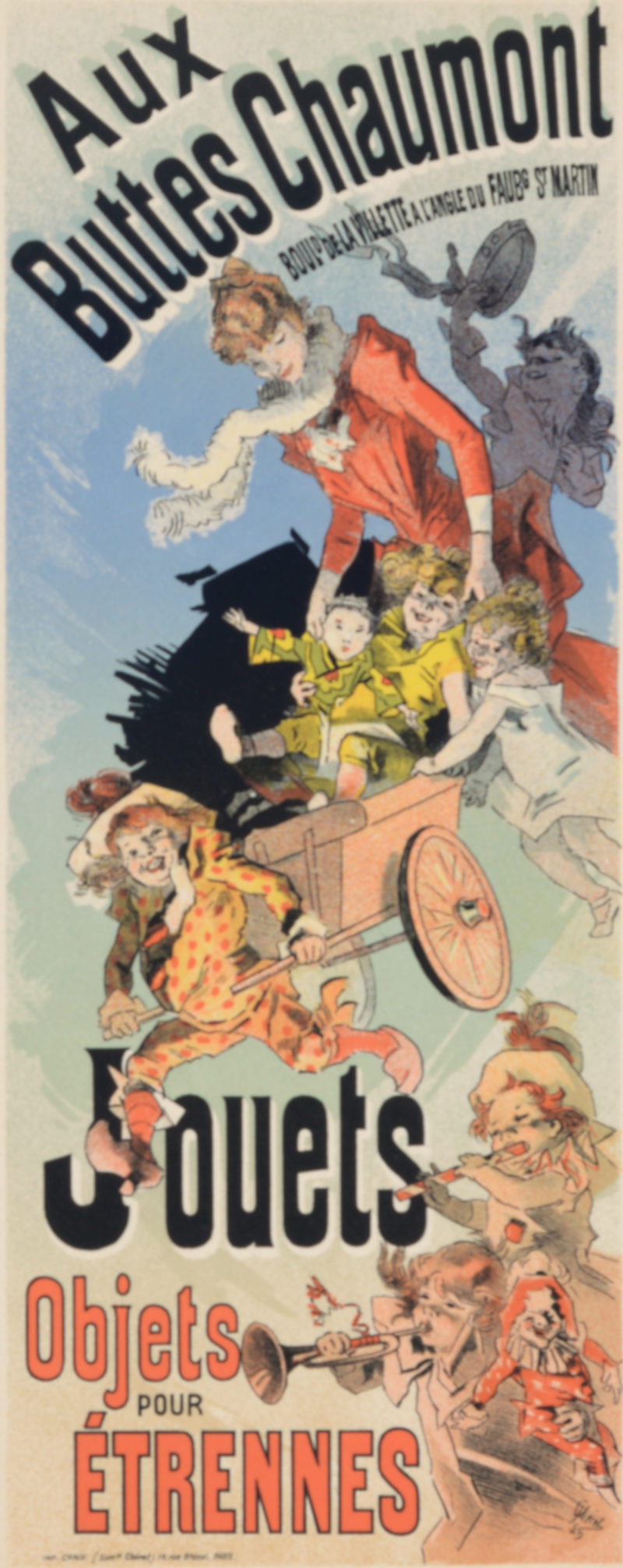 Jules Chéret Les Maîtres de l’Affiche Aux Buttes Chaumont Jouets, 1898 Nouvelle Compagnie