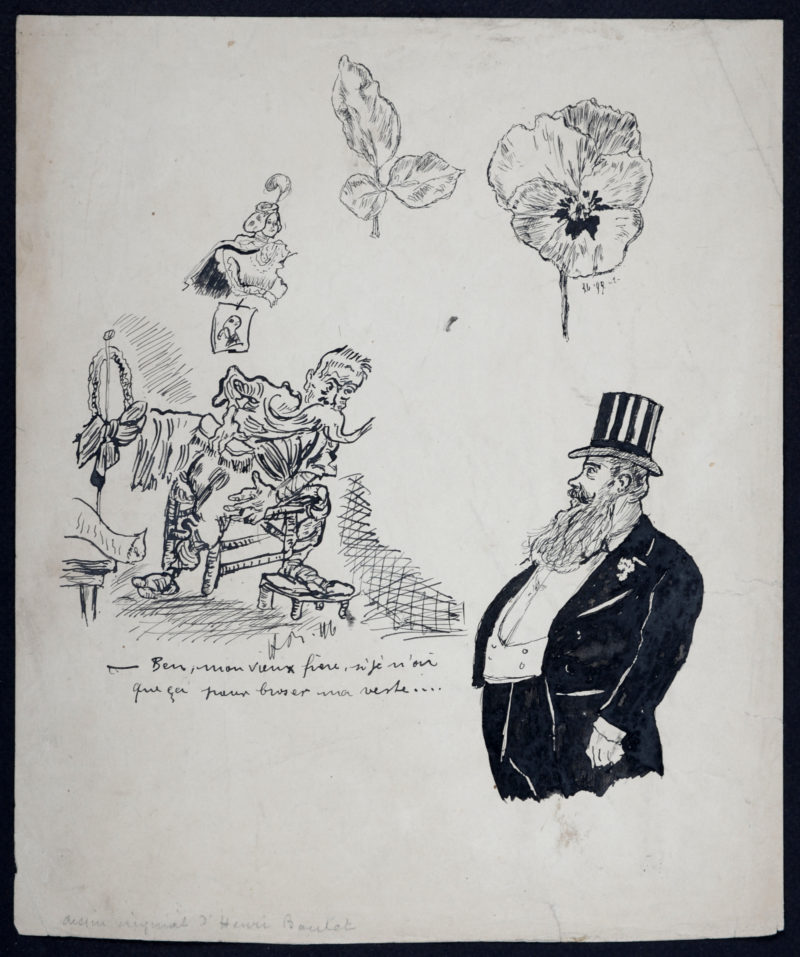 Henri Boutet - Ben mon vieux frère, si je n'ai que ça pour brosser ma veste..., 1897 - Hand signed! - Image 3