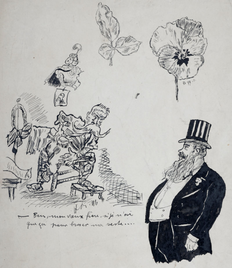 Henri Boutet - Ben mon vieux frère, si je n'ai que ça pour brosser ma veste..., 1897 - Hand signed!