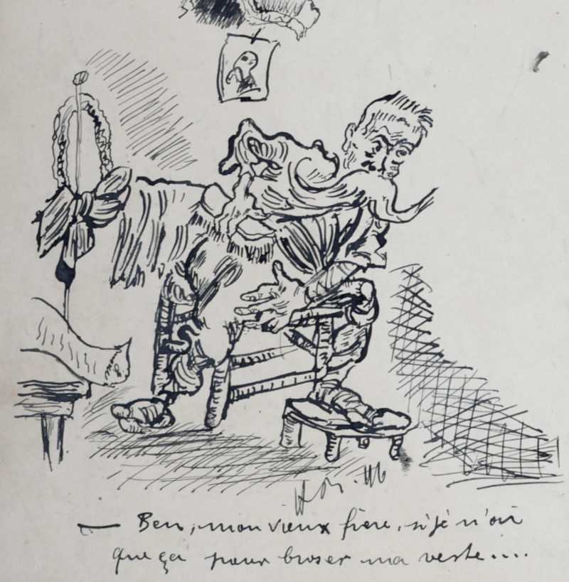 Henri Boutet - Ben mon vieux frère, si je n'ai que ça pour brosser ma veste..., 1897 - Hand signed! - Image 4