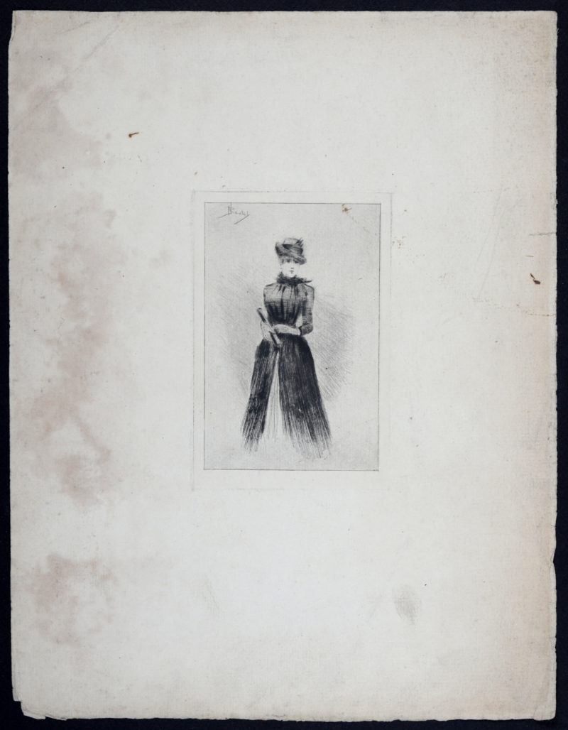 Henri Boutet - Élégante à l'éventail, c. 1900 - Image 3