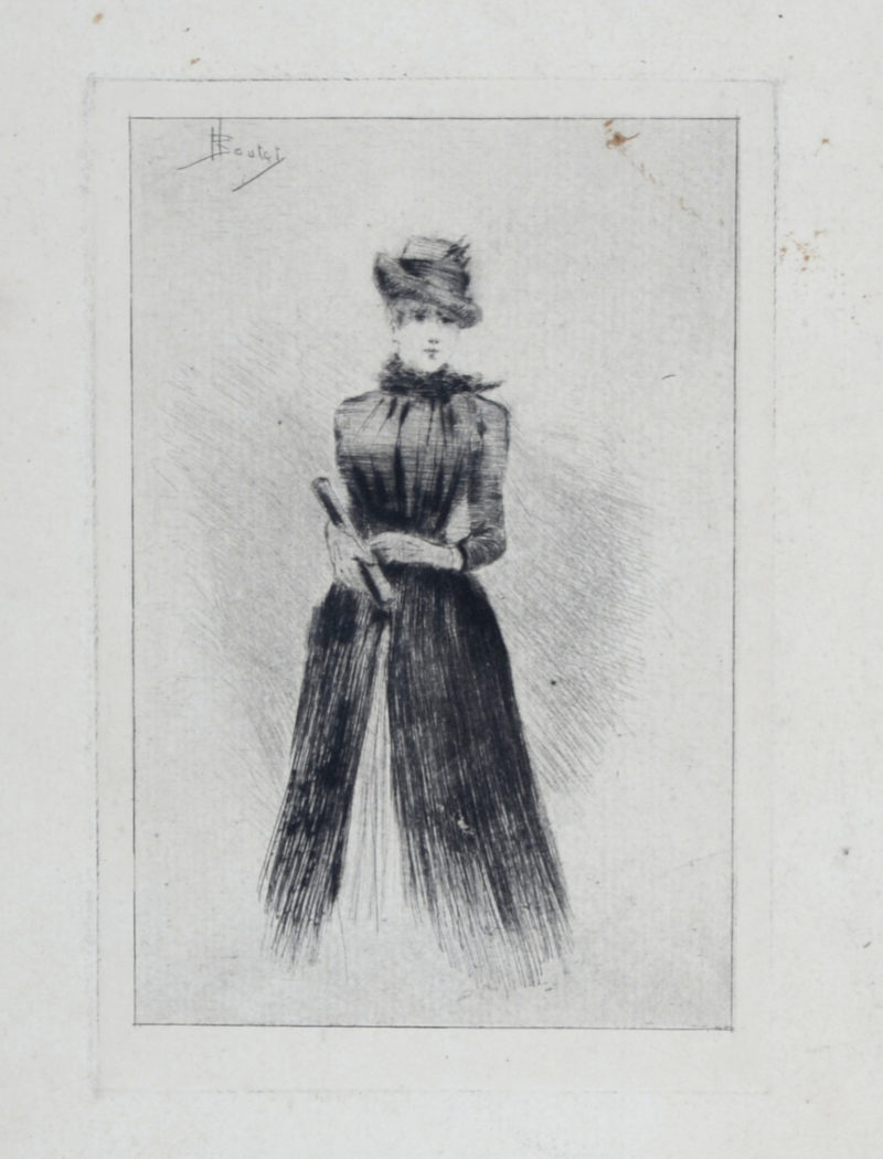 Henri Boutet - Élégante à l'éventail, c. 1900 - Image 4