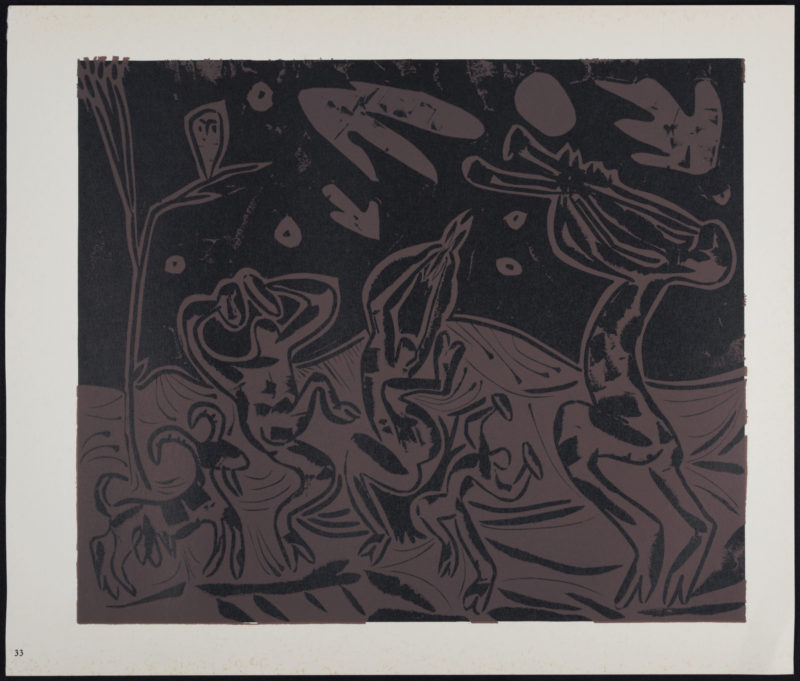 Pablo Picasso (d'après) - Les danseurs au hibou, 1962 – Image 3
