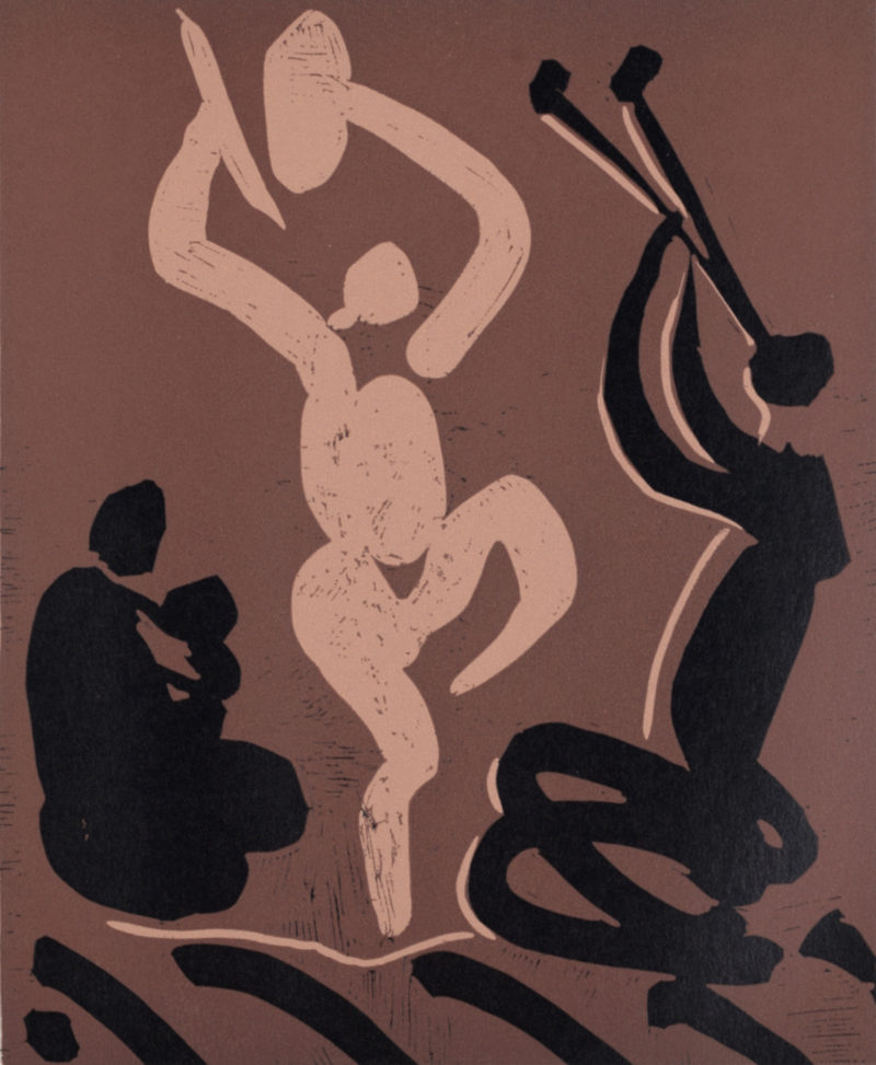 Pablo Picasso (d'après) - Mère, danseur et musicien, 1962