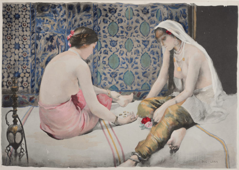 Paul Leroy - Orientalisme, Joueuses d'osselets, 1897