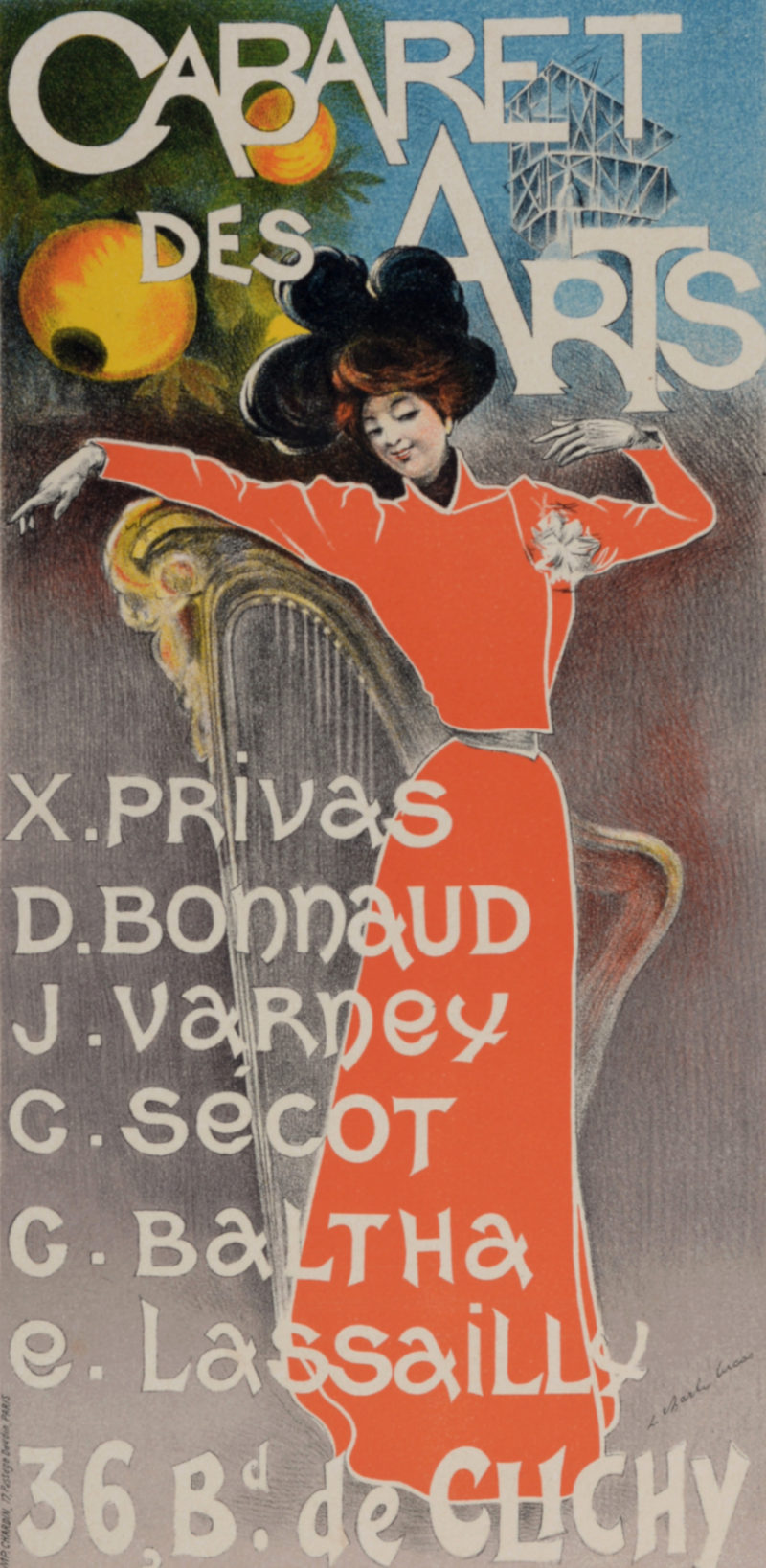 Charles Lucas - Les Maîtres de l'Affiche : Cabaret des Arts, 1899