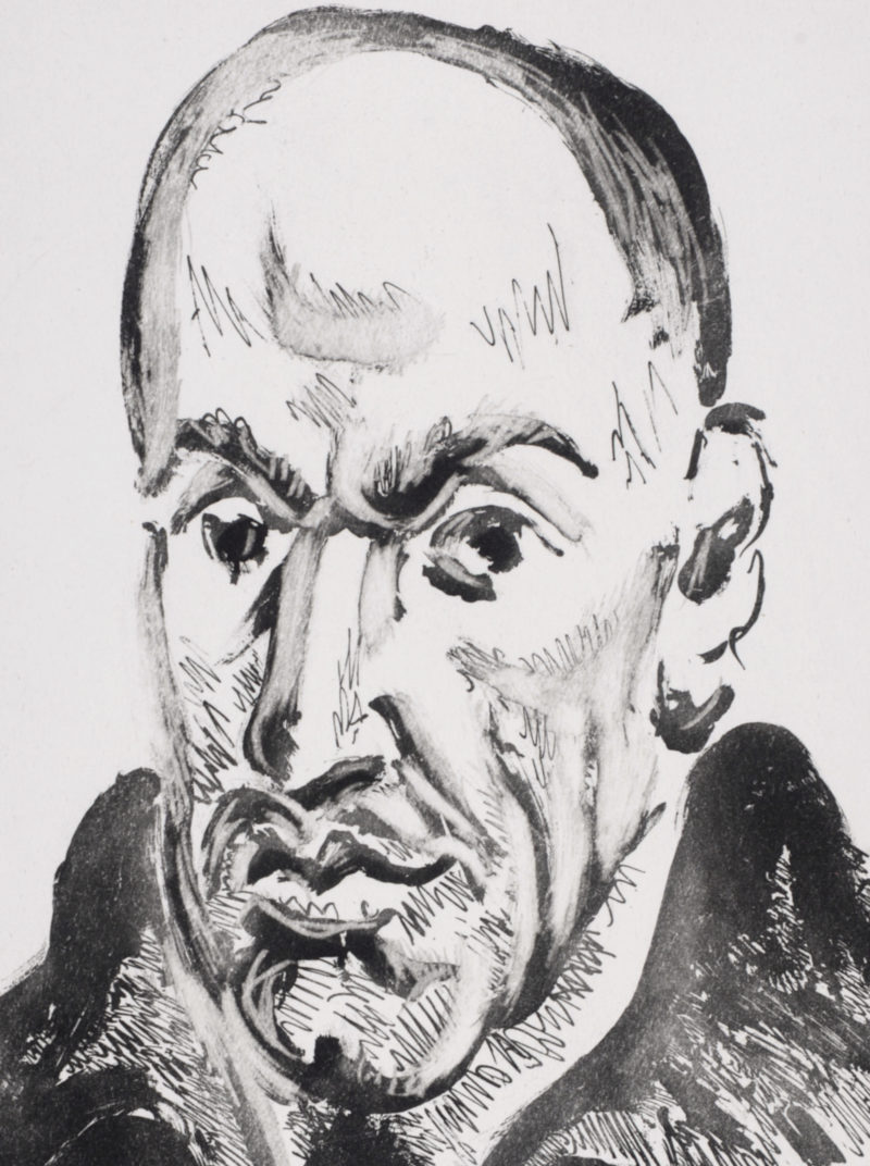 Pablo Picasso - Le Poète à un excellent peintre étranger qui faisait son portrait, 1947 - Image 4