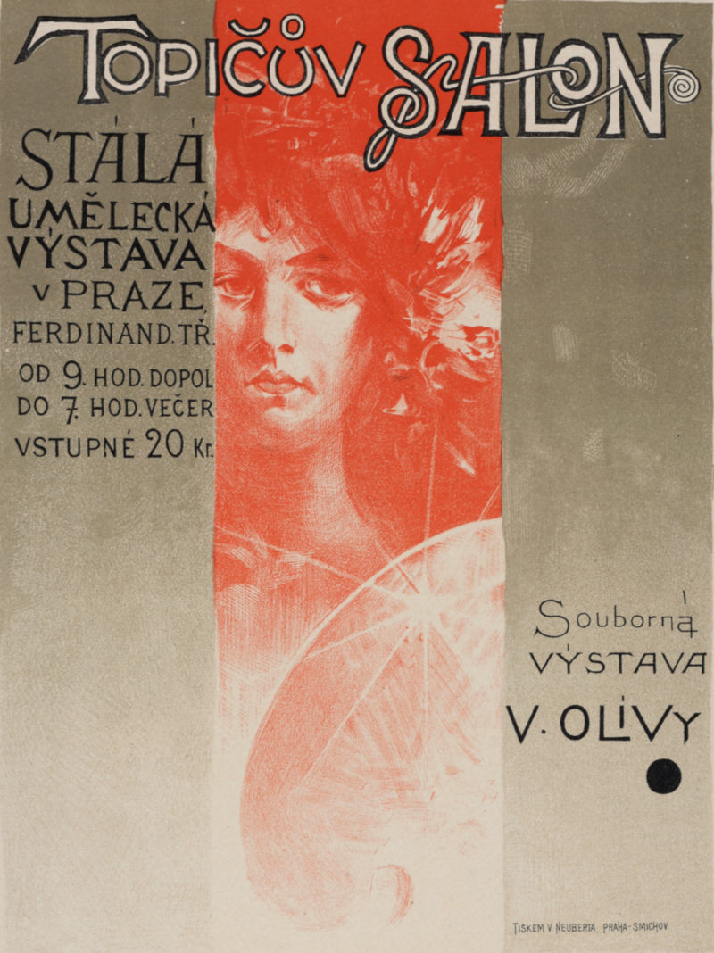 Vaclav Oliva - Les Maîtres de l'Affiche : Topicov Salon, 1898