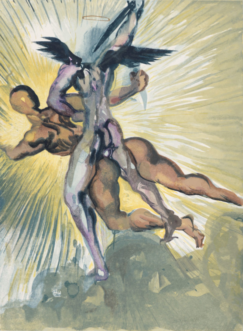 Salvador Dali - Les anges gardiens de la vallée, 1963