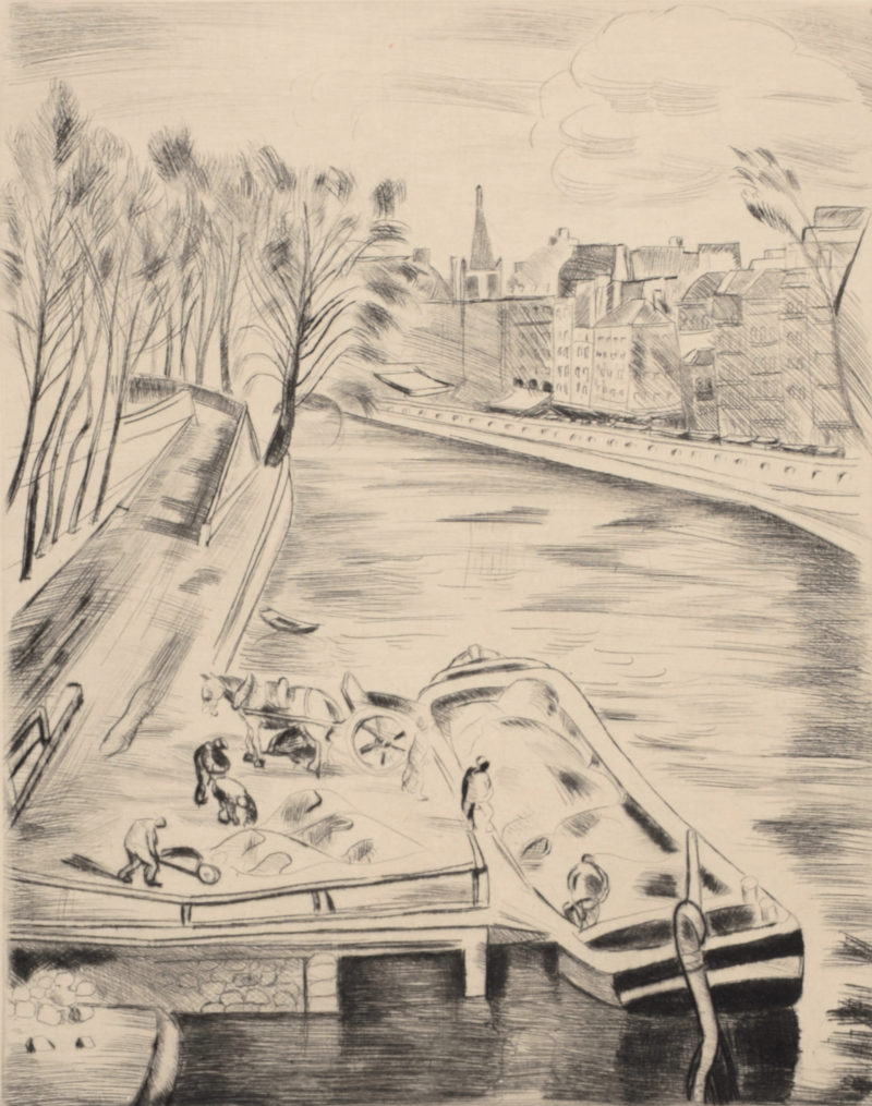 Edmond Céria - Paris, Quais de Orfèvres, 1927