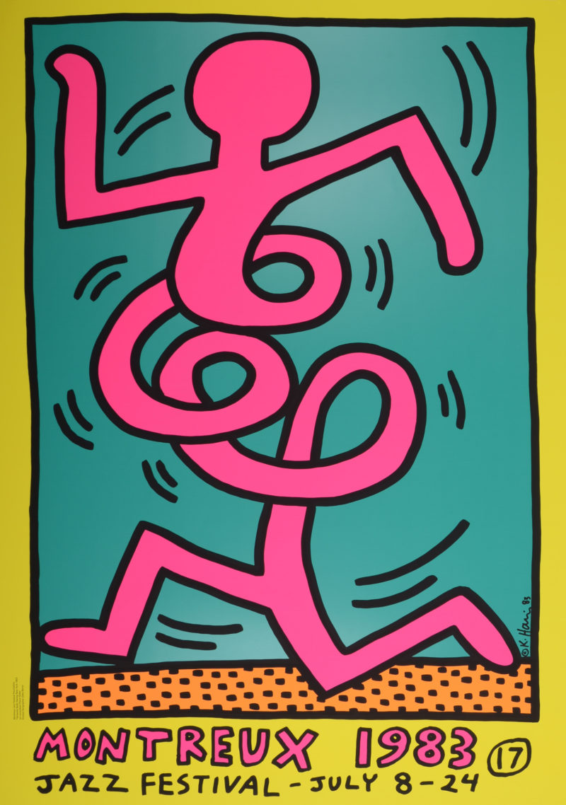 Keith Haring - Montreux Jazz Festival (#C), 1983 - Très grand !