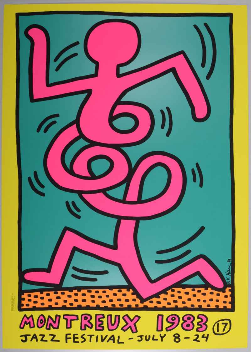 Keith Haring - Montreux Jazz Festival (#C), 1983 - Très grand ! – Image 2