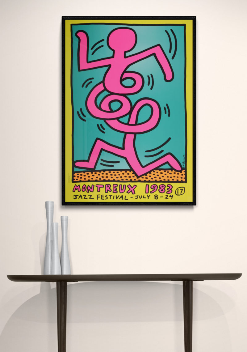 Keith Haring - Montreux Jazz Festival (#C), 1983 - Très grand ! – Image 6