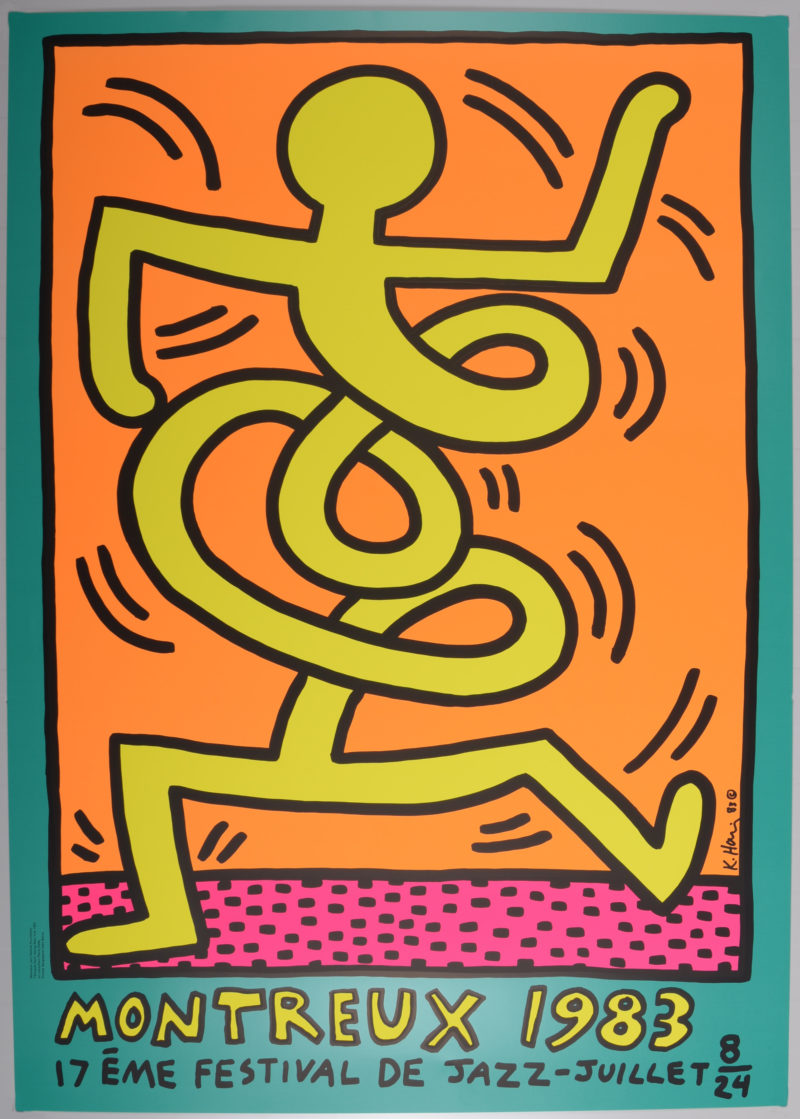 Keith Haring - Montreux Jazz Festival (#B), 1983 - Very large! - Image 2